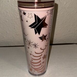 Starbucks Pink Moon & Stars Decorate Lid Venti Cold Cup
